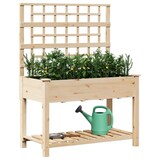 thumbnail of vidaXL Tuin Bloempot Beige 115 x 60.5 x 153 cm Massief vurenhout