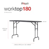 thumbnail of ZOWN Mesa plegable regulable Polietileno para Eventos New Zown Worktoptable 180