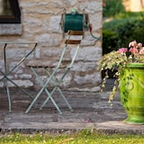 thumbnail of Relaxdays Schlauchtrommel, Stahl, 60 m Schlauch, Klickkupplungen, Wandschlauchhalter, Bodenmontage, 42x53x46 cm, braun