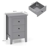 thumbnail of COSTWAY Comodino con 3 cassetti, comodino per letto a molle, tavolino, comodino per soggiorno, camera da letto