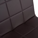 thumbnail of Silla de comedor Ricky de cuero sintético Marrón