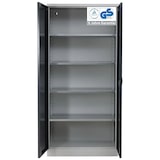 thumbnail of PROREGAL Stahlschrank BEE mit 9 lackierten Fachböden | HxBxT 195x92x60cm | Grau-Antrhazit | Werkstattschrank Werkzeugschrank Aktenschrank