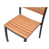 thumbnail of METRO PROFESSIONAL Cadeira empilhável Lynx, alumínio/madeira de eucalipto, prateada