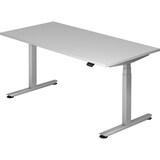 thumbnail of Sitz-Steh-Schreibtisch elektrisch 160x80 -127cm Grau/silber