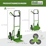 thumbnail of Treppensackkarre klappbar höhenverstellbar große Ladefläche 113 cm Höhe Stahl Treppensteiger