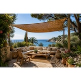 thumbnail of Toldo vela coco natural 3x3 m 60% ocultación para jardín terraza pérgola