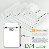 thumbnail of Lot de 100 Enveloppes à bulles ECO D/4 format 180x260 mm