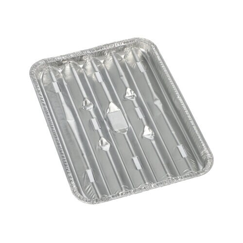 10 grillplaten, vierkant aluminium 1,4 cm x 16,3 cm x 22,7 cm