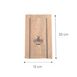 thumbnail of Sac 102 croissants et Viennoiseries en Papier Brun 12+5x20 cm par 1000