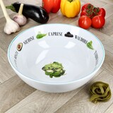 thumbnail of Salatschale Ø 26,5cm 2,5L Porzellan-Servierschale mit Dekor Obstschale