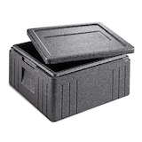 thumbnail of thermohauser EPP-Thermobox, Pizza Eco Line schwarz, mit Deckel, 21,5 L, Toplader