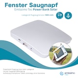 thumbnail of Fenster Saugnapf Power Bank Solar - Ladegerät Flugzeug & Auto 1800mAh  1 Stück