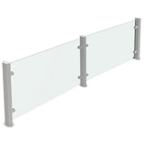 thumbnail of Protezione in vetro drop-in 3 supporti 2 vetri - 2760x30x420 mm - 12522660 Eurast