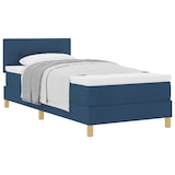 thumbnail of vidaXL Boxspringbett mit Kissen mit Kopfteil Blau 100 x 200 cm Stoff
