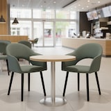 thumbnail of METRO PROFESSIONAL Restaurantstoel Rivenzo, set van 2, staal/hout, groen/zwart