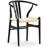 thumbnail of Sillas Kristel con estructura de fresno en color negro y asiento trenzado para hostelería. Mobiliario interior para bar, restaurante y cafetería.