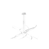 thumbnail of Lámpara de araña LED moderna Tornado, 69 W, 4450 lm, 1163/S80, color blanco