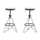 thumbnail of Conjunto de 2 bancos de bar Karla prata