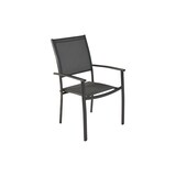 thumbnail of Merxx Milano Set 7tlg., 6 Stapelsessel, 1 Tisch 150(210) x 90 cm, Aluminium, Graphit