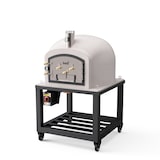 thumbnail of MF - Horno de Leña Exterior de Obra Modelo KITAWAY (Blanco - 100 x 100 x 170 cm) – Aislado con Corcho y 3 Mantas Cerámicas