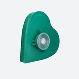 thumbnail of Nass Steckschaum Herz 30x28x5cm mit Saugnapf für Auto Frischblumen Blumen Steckmasse Steckschwamm Moosherz Floristikbedarf Autoschmuck Hochzeit Grün