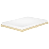 thumbnail of Extra niedriges Doppelbett 180x200 platzsparendes Loftbett Fichte Tanne geölt V-60.47-18 Rollrost und Matratze inkl.