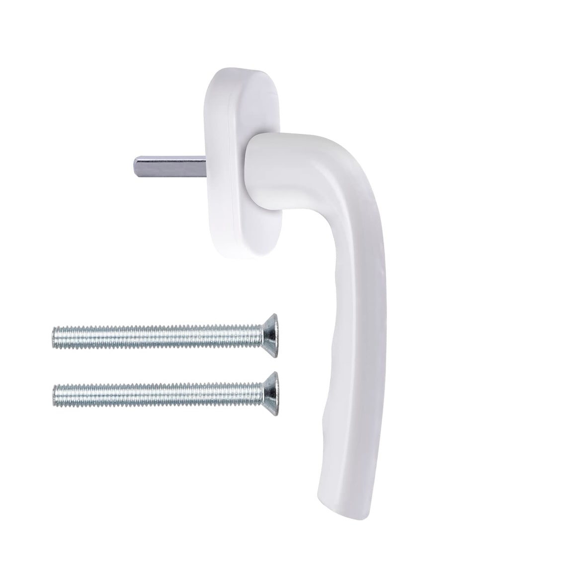 Fenstergriffe weiß 2 Stück Aluminium Terassentürgriff außen Fenstergriff Balkontürgriff Griff