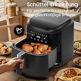 thumbnail of 9L XL Heißluftfritteuse 2350W Airfryer mit 9 Programmen, Digital Touch, fettarmes Kochen, kompakt, Schüttel-Erinnerung, spülmaschinengeeignet