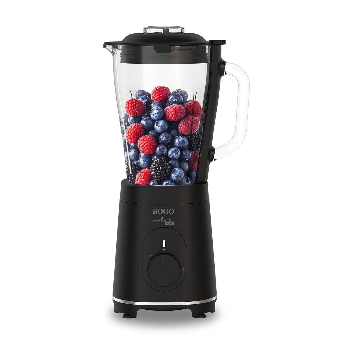 Batidora Vaso Cristal 2 Velocidades con Función Picadoora de Hielo 1.5L 1000w