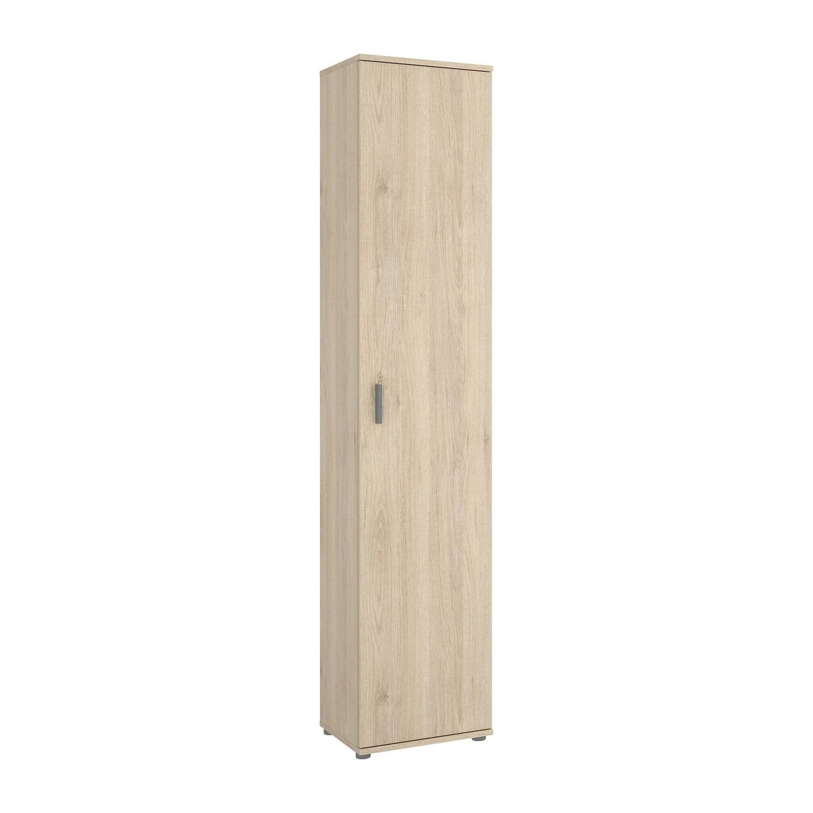 Dmora Mehrzweckschrank Lagalb, Multifunktionales Aufbewahrungselement, 1-türiger Kleiderschrank, 39x35h190 cm, Eiche