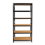 thumbnail of shelfplaza BLACK 200x120x30 cm Schwerlastregal in schwarz mit 6 Böden und 145 kg Traglast pro Boden