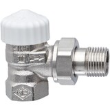 thumbnail of IMI Heimeier V-exakt II Thermostatventil-UT Rotguss vernickelt, Eckform 3/8