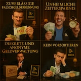 thumbnail of BEITZ BS-950A Geldzählmaschine für Scheine + BS-P30 Thermodrucker | Banknotenzähler mit 2-Taschen | 9-facher Falschgelderkennung & Druckfunktion