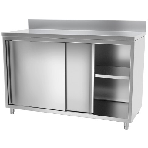 Mueble Mural Con Puertas Correderas Con Estante 2000x600x850 Acabado Satinado - INSEHOST