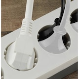 thumbnail of Sygonix SY-5145332 Steckdosenleiste mit Schalter 12fach Weiß, Grau Schutzkontakt 1 St.