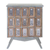 thumbnail of Apotheker-Schrank HWC-A43, Kommode, Tanne Holz massiv Vintage Shabby-Look 94x73x32cm