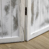 thumbnail of HOMCOM Biombo Dobrável de 4 Painéis Separador de Ambientes Elegante para Dormitórios Sala de Estar 160,5x170cm Branco Rústico