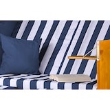 thumbnail of Strandkorb - bene living - Ostsee - blau/weiß - PE weiß