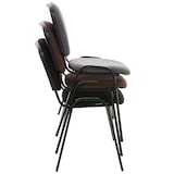 thumbnail of 12x Stapelbare Eetkamerstoel Ken Stof bruin