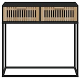 thumbnail of vidaXL Konsolentisch Schwarz 80x30x75 cm Holzwerkstoff und Eisen