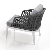 thumbnail of Oreste Luchetta salotto interno e esterno HAMISI schienale in fibra di polipropilene intrecciato Grigio H.74 x L.66 x P.75 cm