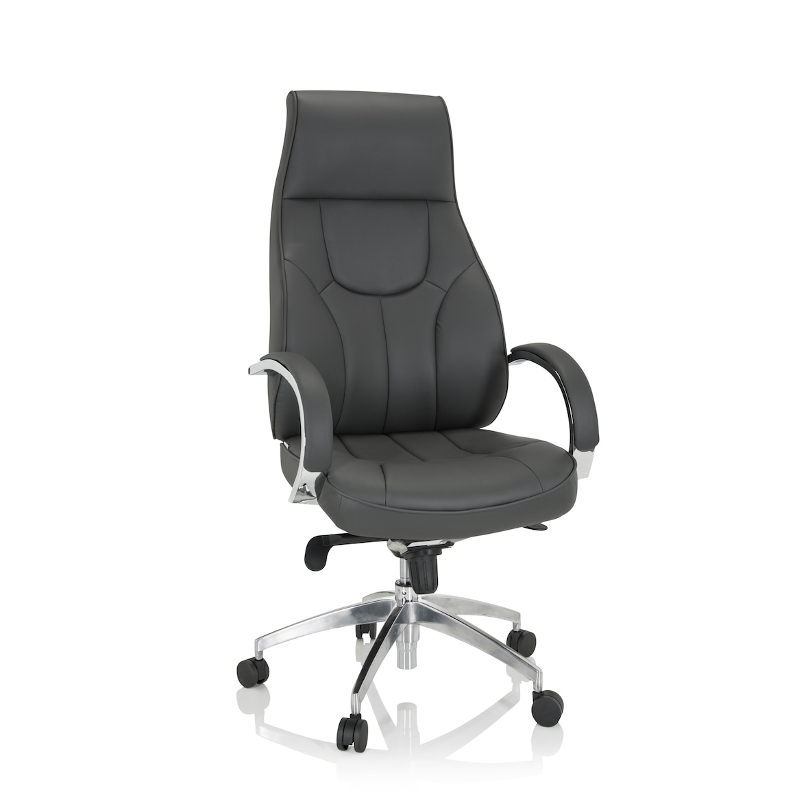 Sedia da ufficio / Poltrone direzionali ELEGANCE I Similpelle grigio hjh OFFICE