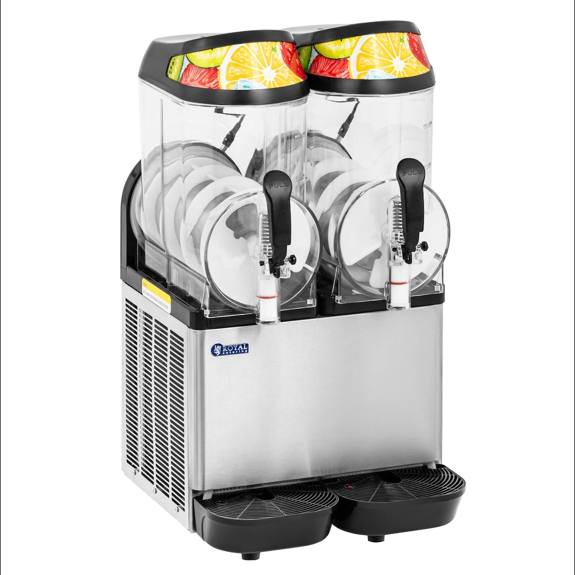 Royal Catering - Slushmachine - 2 x 14 L - LED-verlichting - digitaal bedieningspaneel - Koninklijke Horeca