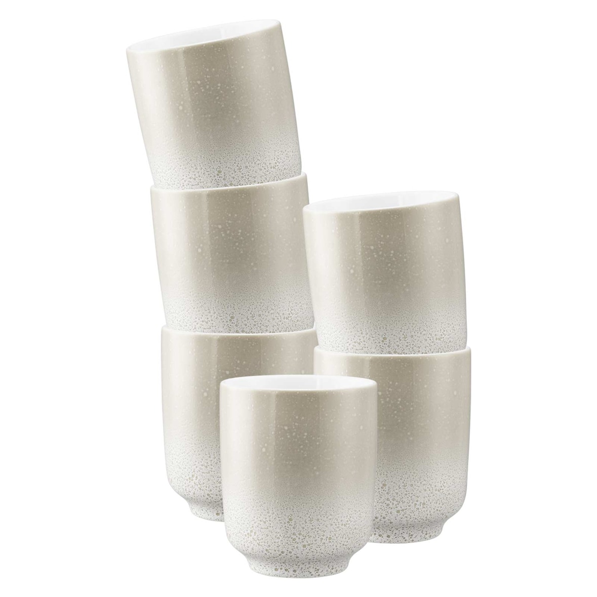 Seltmann Weiden Sento Home Kaffeebecher ohne Henkel 400 ml 6er Set - Aura cream