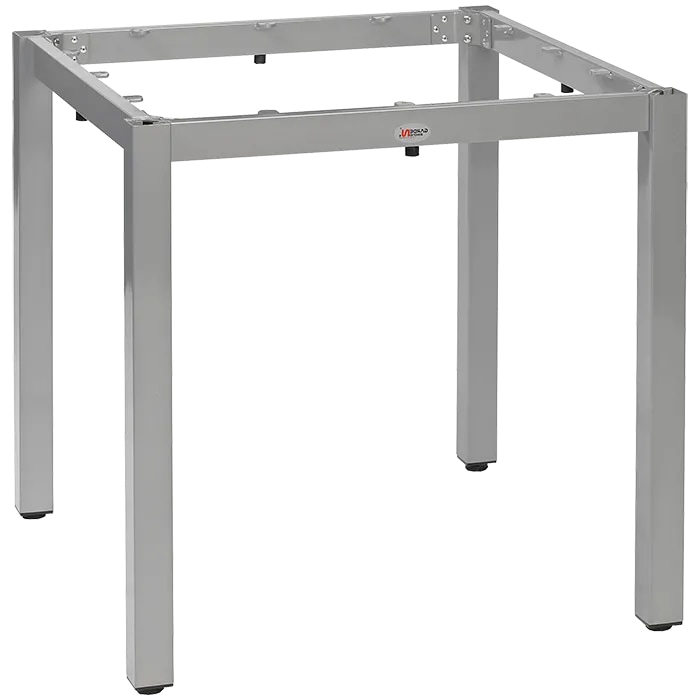 Garden Emotions Outdoor Tischgestell für quadratische Tischplatten 80x80 cm Lexus silber