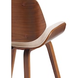 thumbnail of Chaise de salle à manger Beverley Tissu Noyer / Crème
