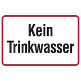 thumbnail of Hinweisschild, Kein Trinkwasser, Alu geprägt - 150x100x0.45 mm Aluminium geprägt