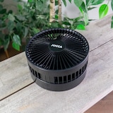 thumbnail of Stille draadloze ventilator met USB oplaadbare batterij ZWART Opvouwbare en telescopische standaard Afstandsbediening 24 uur batterijduur Jocca