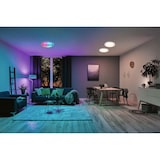 thumbnail of Paulmann LED-plafondlamp Rainbow met regenboogeffect    RGBW+ 2800lm 230V 38,5W dimbaar Chroom#Wit 70547