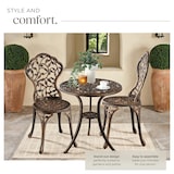 thumbnail of tectake Ensemble table bistrot LYON en aluminium pour 2 personnes - noir/gris - 406104